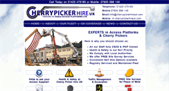 Desktop Screenshot of cherrypickerhireuk.com